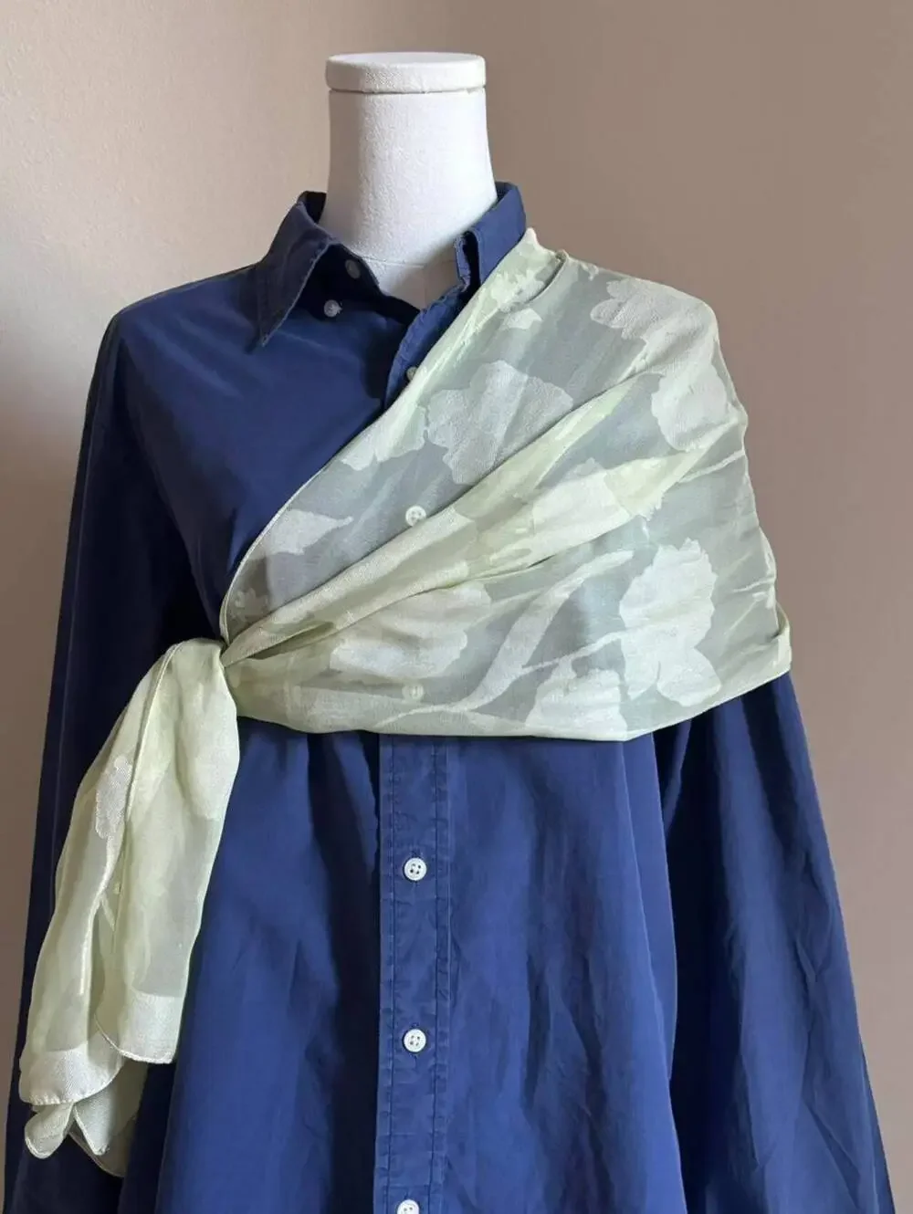 floral sheer scarf / wrap